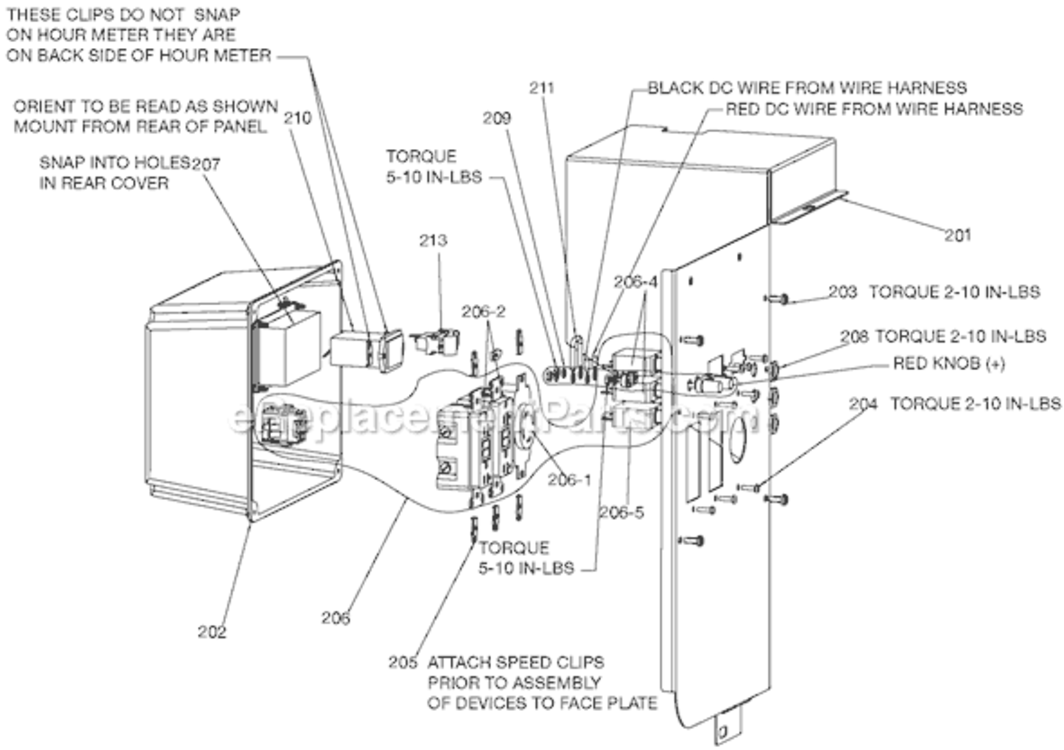 Page D Diagram and Parts List for H451CS-W Type 3 Porter Cable Generator